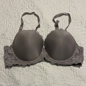 Victoria's Secret Gray Lace Bra